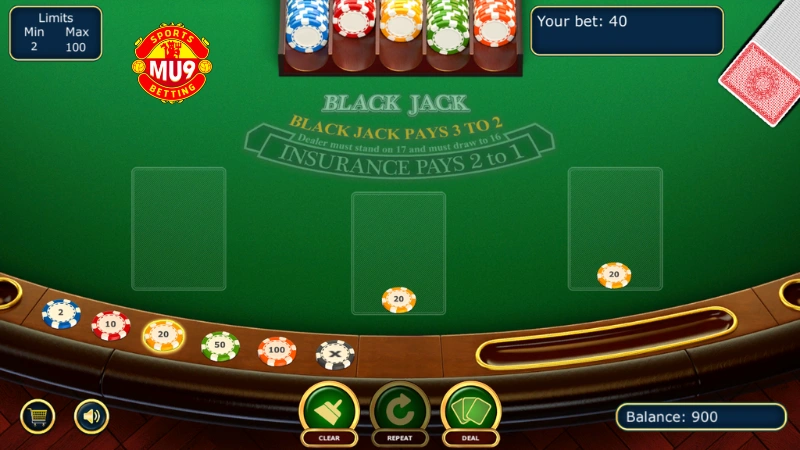 Mẹo chơi game bài blackjack online luôn thắng từ cao thủ Mu9